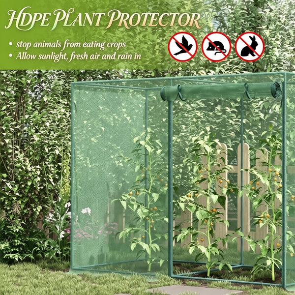 English Elm Garden Crop Cage Walk-In Mesh Enclosure with Steel Frame for Plant Protection T3971P538742