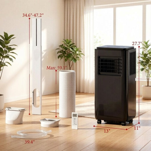English Elm 5-In-1 Portable Air Conditioner with Sleep Mode Cooling for Rooms up to 345 Sq Ft T3971P539920