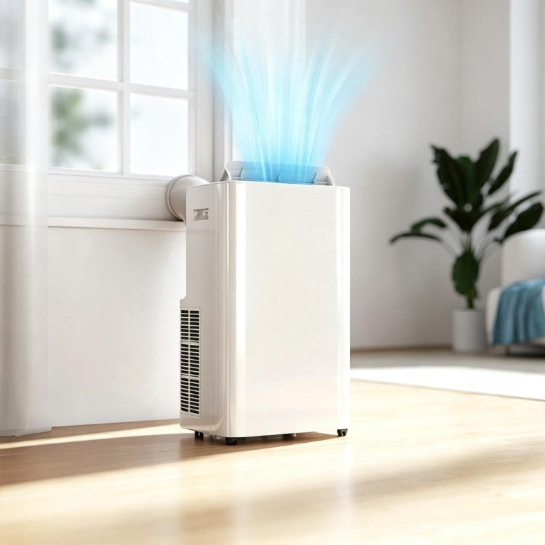 English Elm Compact Portable Air Conditioner 12000 BTU Four Mode Cooling for Rooms up to 549 Sq Ft T3971P541244