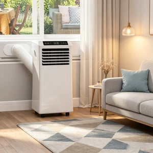 English Elm Modern 10000 BTU Rolling Room Air Conditioner with Sleep Mode and Remote Control Mini T3971P541266