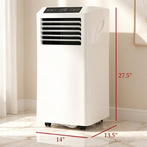 English Elm Modern 10000 BTU Rolling Room Air Conditioner with Sleep Mode and Remote Control Mini T3971P541266
