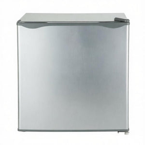 English Elm Compact Gray Steel Mini Freezer with Quiet R600a Compressor and Reversible Door T3971P543643