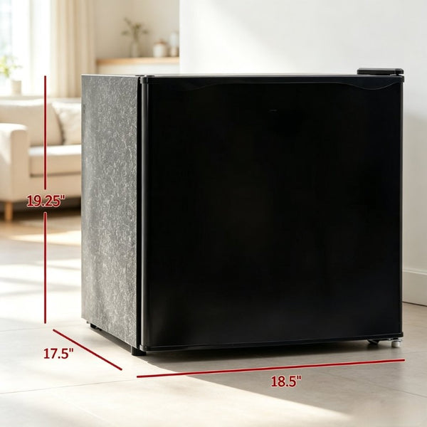 English Elm Space-Saving Compact Freezer Black Steel Mini Unit for Dorm RV or Home Office T3971P543672