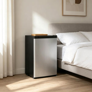 English Elm Versatile Compact Upright Freezer with Three Shelves for Apartments and Small Spaces T3971P543705