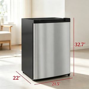 English Elm Versatile Compact Upright Freezer with Three Shelves for Apartments and Small Spaces T3971P543705