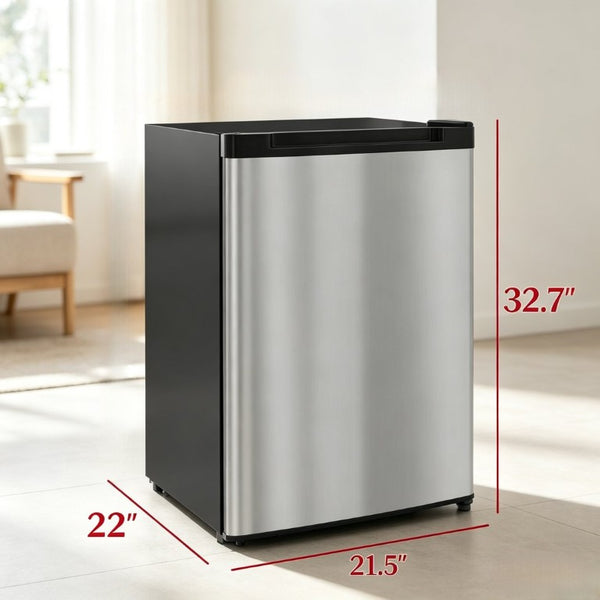 English Elm Versatile Compact Upright Freezer with Three Shelves for Apartments and Small Spaces T3971P543705