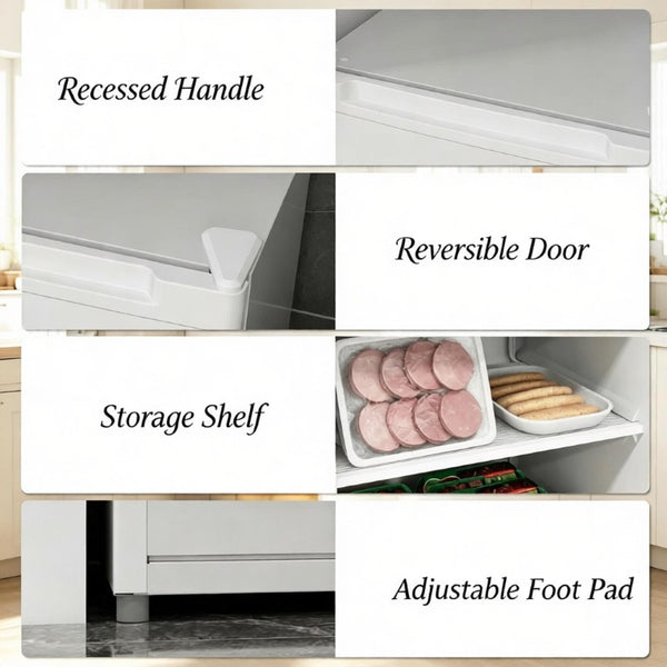 English Elm Portable Compact Upright Freezer 3 Cu Ft Quiet Energy Efficient for Dorms and Apartments T3971P543772