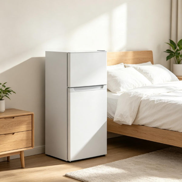 English Elm Upright Mini Fridge with Top Freezer Section for Dorm Apartment or Small Space Living T3971P543828