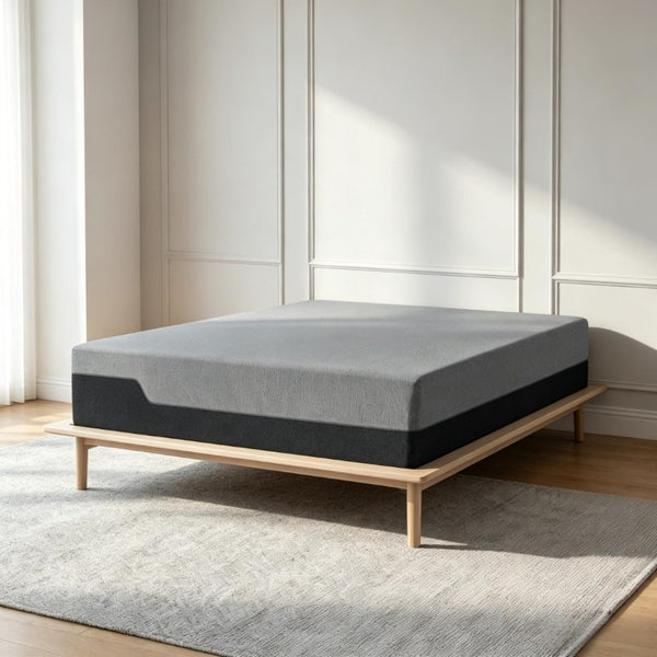 English Elm Queen 12 Inch Copper Gel Memory Foam Mattress with Graphene Cover for Cool Sleep T3971P550015