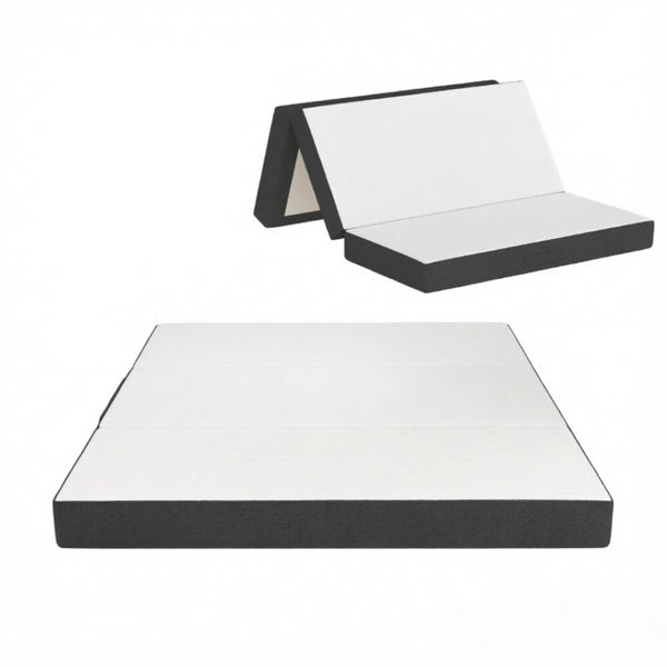 English Elm 6 Inch Trifold Gel Memory Foam Mattress Portable Camping RV Guest Floor Sleeping Pad T3971P550041