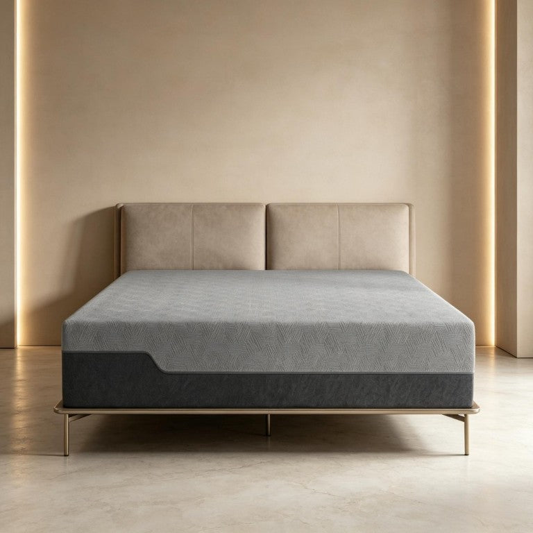English Elm 14 Inch Queen Copper Gel Foam Mattress Triple Layer Cooling USA Made Sleep Support T3971P551400