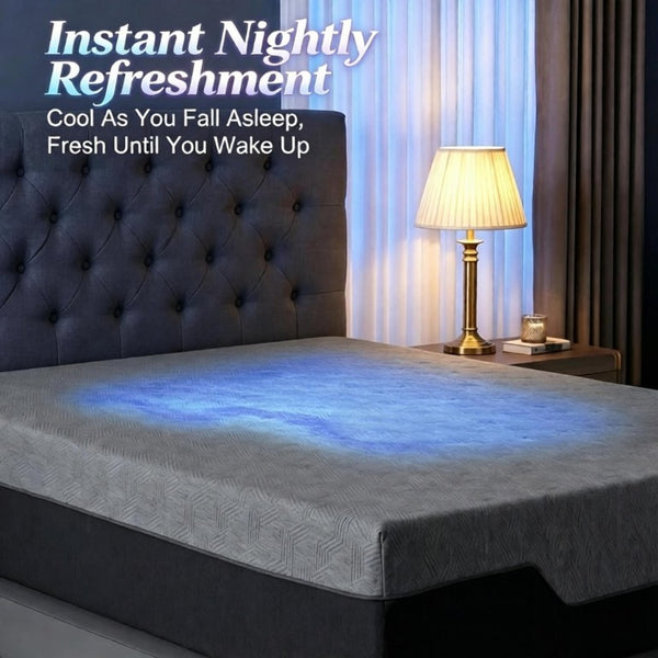 English Elm 14 Inch Queen Copper Gel Foam Mattress Triple Layer Cooling USA Made Sleep Support T3971P551400