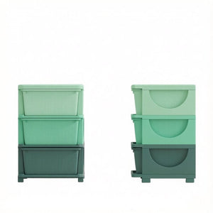 English Elm Toy Storage Tower Three Drawer Polypropylene Unit for Playroom Bedroom Organization T3971P555028