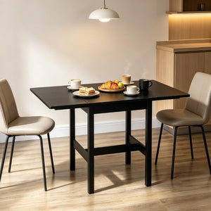 English Elm Folding Pinewood Drop Leaf Dining Table Seats Four in Any Small Kitchen Space T3971P555286