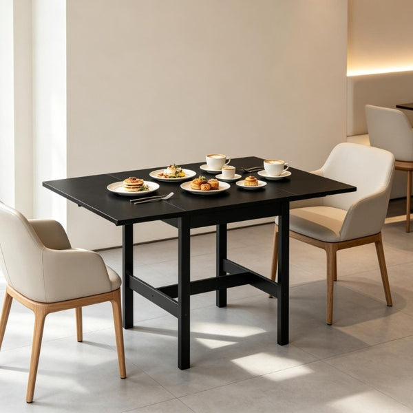 English Elm Folding Pinewood Drop Leaf Dining Table Seats Four in Any Small Kitchen Space T3971P555286