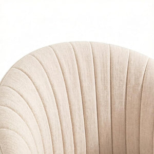 English Elm Elegant Swivel Barstools Set of Two with Adjustable Height and Linen Fabric Cushioned Seats T3971P558030