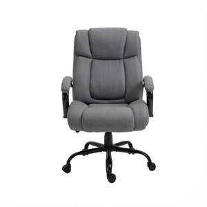 English Elm Modern Ergonomic Task Chair Wide Seat Linen Fabric 485 Lb Big and Tall Office Seating T3971P558323
