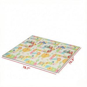 English Elm Lightweight Reversible Foam Baby Play Mat with Alphabet and Cloud Cushioned Surface T3971P567215