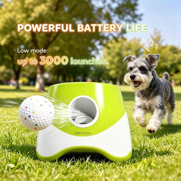 English Elm Fun Automatic Ball Launcher for Small Medium Dogs with Sensor and Three Distance Modes T3971P578566