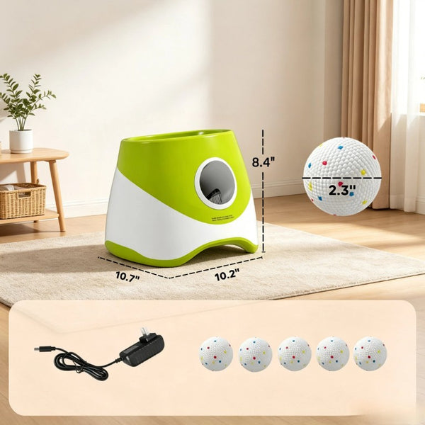 English Elm Fun Automatic Ball Launcher for Small Medium Dogs with Sensor and Three Distance Modes T3971P578566