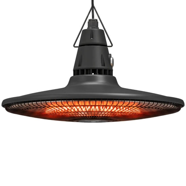 English Elm Ceiling Infrared Patio Heater with LED Light IP65 Waterproof for Covered Spaces 18.1 x 18.1 x 10.2 inches T3971P589518
