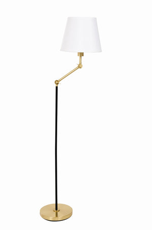 House Of Troy Taylor Adjustable Floor Lamps In Elegant Black And Satin Nickel - Modern Design For Any Space Black,Brushed Brass Metal T400-blkbb