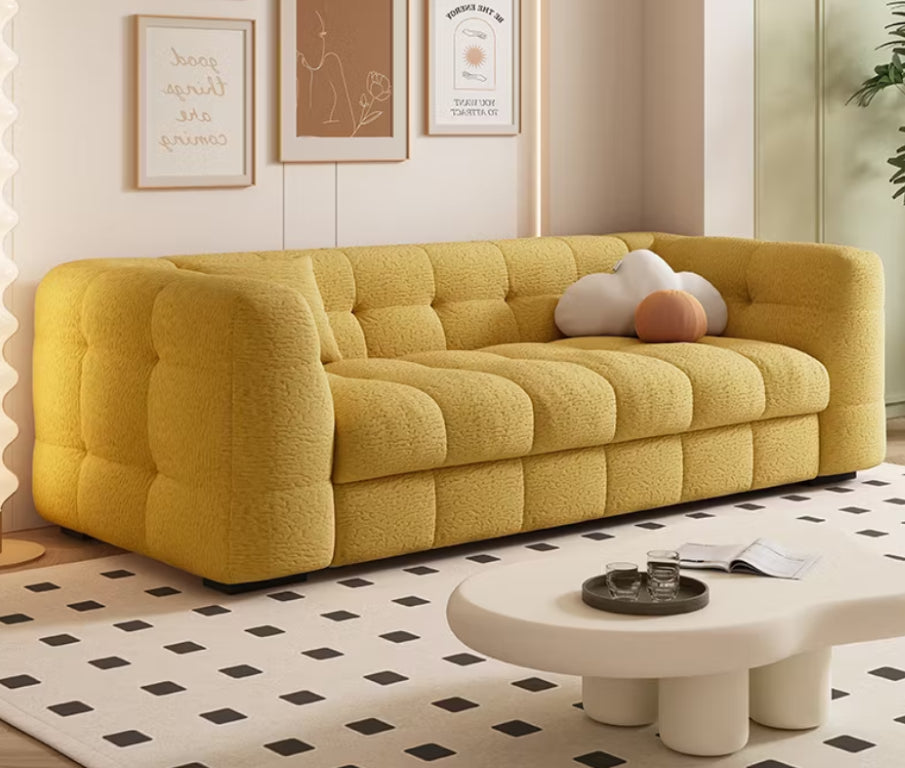 English Elm 83.8 Inch Convertible Sleeper Sofa with Plush Mattress for Studio and Guest Rooms T5686S00007