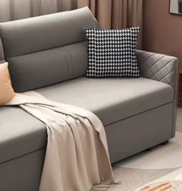 English Elm Versatile Convertible Sleeper Sofa with Concealed Storage for Modern Living Spaces T5686S00041