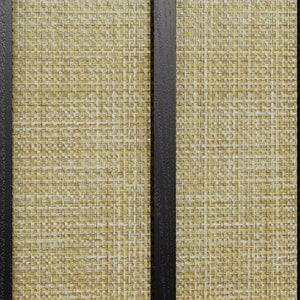 English Elm Rattan Woven Boho Sideboard with Adjustable Shelves and Matte Black Wood Frame T6051P539548