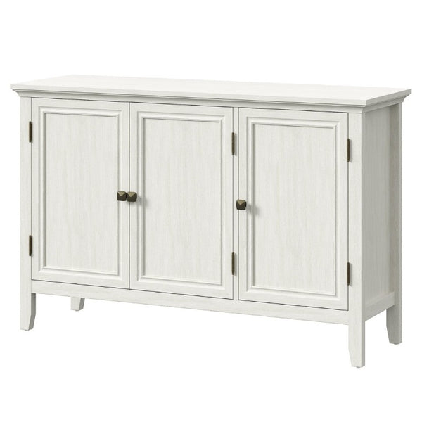 English Elm Buffet Credenza with Three Doors Adjustable Shelves Antique Bronze Hardware for Living Room T6051P539591