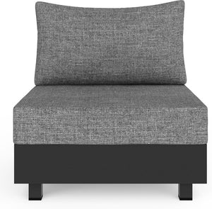 English Elm Aluminum Deep Seat Patio Chair Set with Thick Foam Cushions for Outdoor Lounging T6051P586197