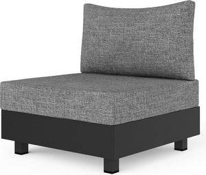 English Elm Aluminum Deep Seat Patio Chair Set with Thick Foam Cushions for Outdoor Lounging T6051P586197