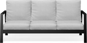 English Elm Outdoor Aluminum 3 Seat Patio Sofa with Deep Cushions for Deck and Poolside T6051P586479