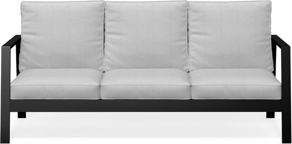 English Elm Outdoor Aluminum 3 Seat Patio Sofa with Deep Cushions for Deck and Poolside T6051P586479
