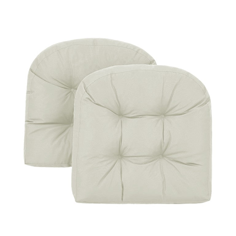 English Elm Wicker Chair Cushion Set of 3 Tufted Olefin Waterproof Extra Thick Patio Seating T6136P516314
