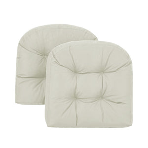 English Elm Wicker Chair Cushion Set of 3 Tufted Olefin Waterproof Extra Thick Patio Seating T6136P516314