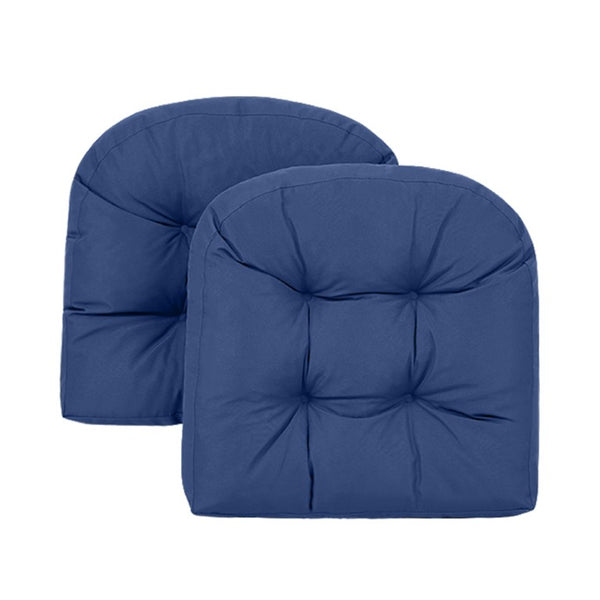 English Elm Wicker Chair Cushions Tufted Olefin Set of 3 Waterproof Extra Thick Patio Seating T6136P517502
