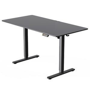 English Elm 55×28 Electric Sit Stand Desk with Memory Presets Carbon Steel Frame Home Office T6172P520548