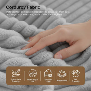 English Elm Small Corduroy Floor Chair Memory Foam Pocket Spring Accent Seat for Reading Nooks Light Grey T6200P525943