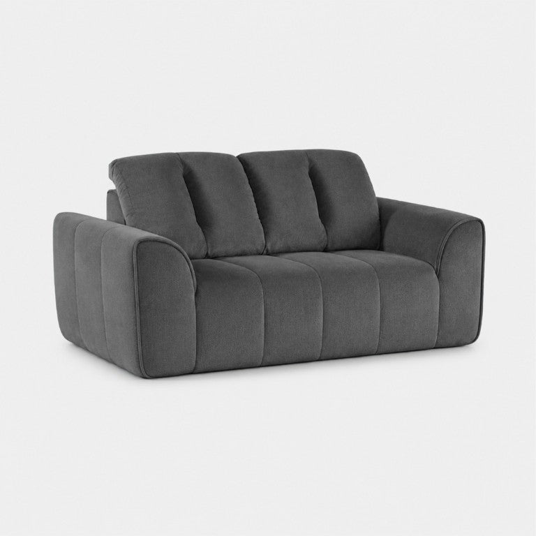 English Elm 70 Inch Chenille Loveseat with Memory Foam Pocket Springs Deep Seat for Small Spaces Gray T6200P540615