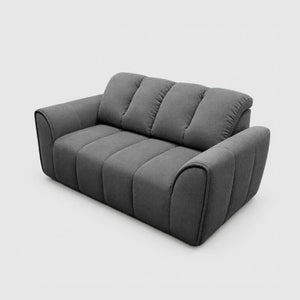 English Elm 70 Inch Chenille Loveseat with Memory Foam Pocket Springs Deep Seat for Small Spaces Gray T6200P540615