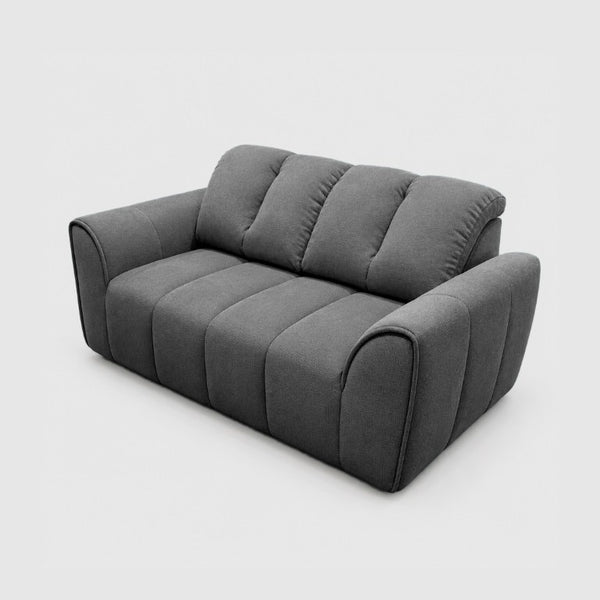 English Elm 70 Inch Chenille Loveseat with Memory Foam Pocket Springs Deep Seat for Small Spaces Gray T6200P540615