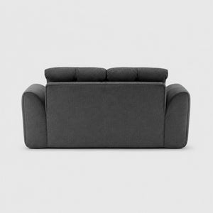 English Elm 70 Inch Chenille Loveseat with Memory Foam Pocket Springs Deep Seat for Small Spaces Gray T6200P540615