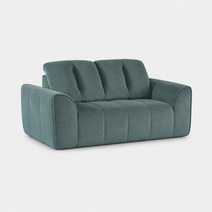 English Elm 70 Inch Chenille Loveseat with Memory Foam Pocket Springs Deep Seat for Small Spaces Green T6200P540616