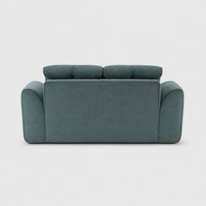 English Elm 70 Inch Chenille Loveseat with Memory Foam Pocket Springs Deep Seat for Small Spaces Green T6200P540616