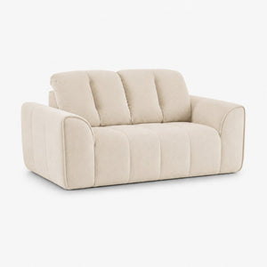 English Elm 70 Inch Chenille Loveseat with Memory Foam Pocket Springs Deep Seat for Small Spaces Light Khaki T6200P540617