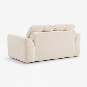 English Elm 70 Inch Chenille Loveseat with Memory Foam Pocket Springs Deep Seat for Small Spaces Light Khaki T6200P540617