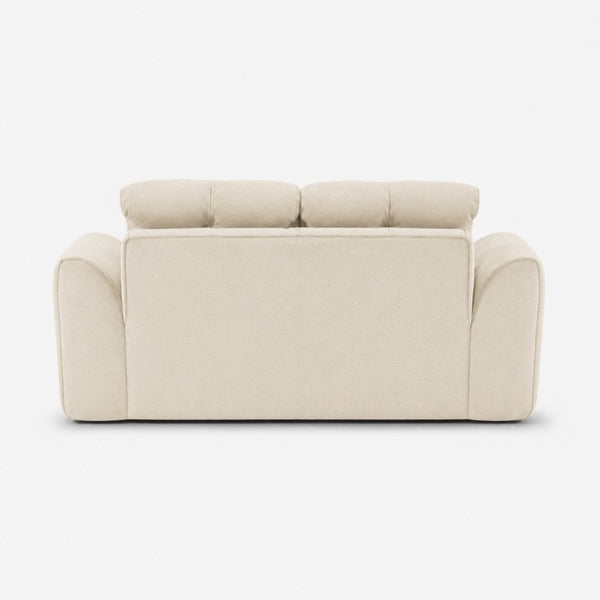 English Elm 70 Inch Chenille Loveseat with Memory Foam Pocket Springs Deep Seat for Small Spaces Light Khaki T6200P540617