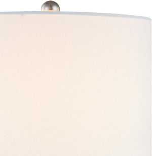 English Elm 23.25 Inch Seeded Bubble Glass Table Lamp Set Two Dimmable Nickel Bedside Lights T6202P542529