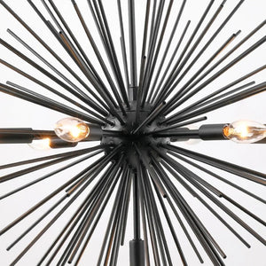 English Elm Sputnik Starburst Chandelier 7 Arm Metal Pendant Light for Dining Room or Entryway T6202P556367